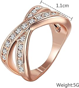 Ifshas 18K Gold Plated Rings For Women in Dubai