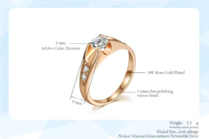 Ifshas 18K Gold Plated Rings For Women in Dubai