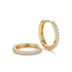 Ifshas Minimalist 18K Gold Plated Hoop Earrings by Ifshas - Jewellery & Accessories. 18K Gold Plated Jewelry in Dubai