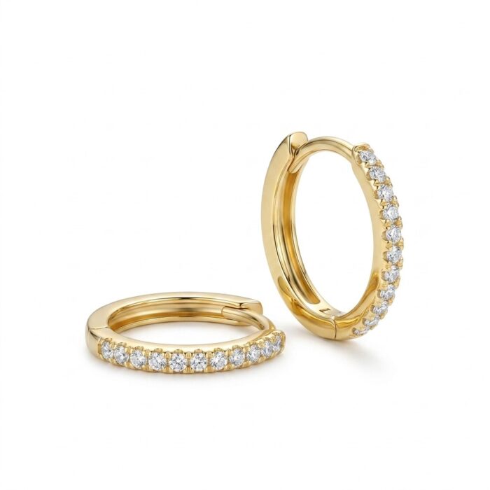 Ifshas Minimalist 18K Gold Plated Hoop Earrings by Ifshas - Jewellery & Accessories. 18K Gold Plated Jewelry in Dubai