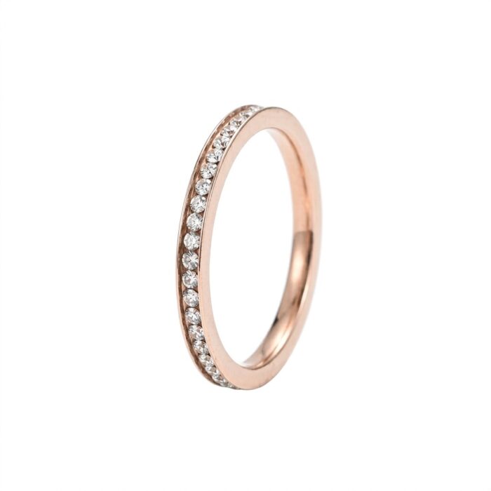 Ifshas The Eternity Gold Plated Ring by Ifshas - Jewellery & Accessories. 18K Gold Plated Jewelry in Dubai